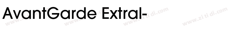 AvantGarde Extral字体转换